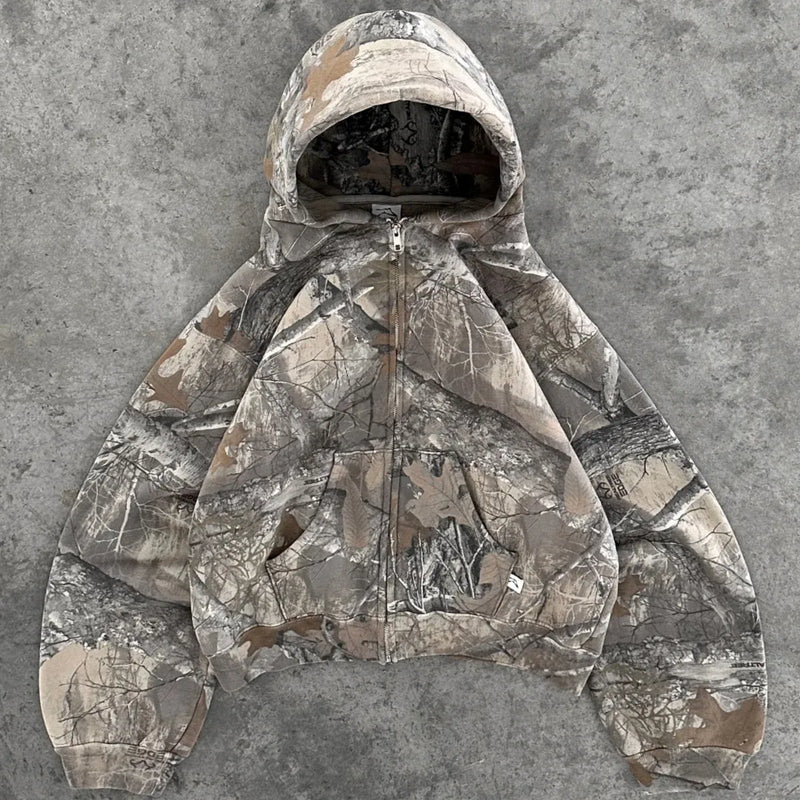 AKIMBO CLUB - ZIP UP HOODIE REALTREE – STUDY SHOWROOM STORE