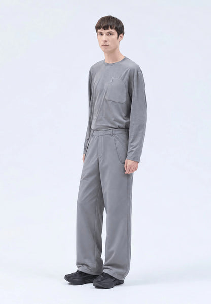 Hiking Patrol Path Inner Brushed Trouser Stone 着用イメージ 側面