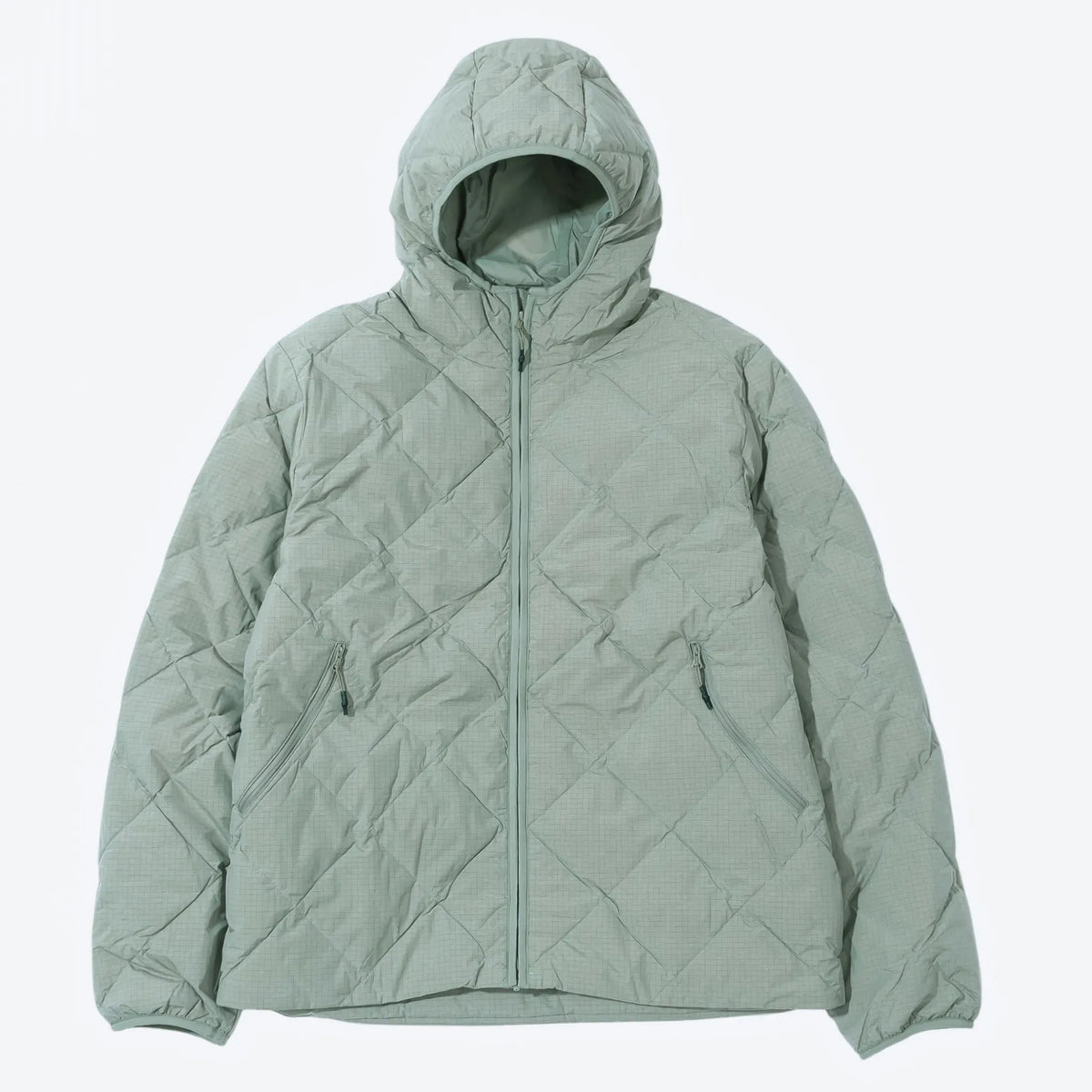 Hiking Patrol Base Grid LT Down Hooded Jacket Thyme 商品画像 正面