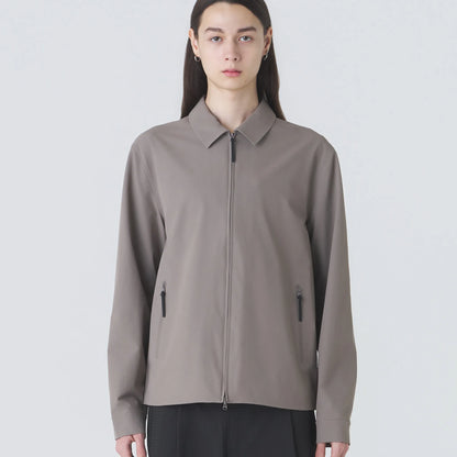 Hiking Patrol EDGE LT SOFTSHELL TECHNICAL SHIRT WALNUT 着用イメージ フロントスタイル メンズコーディネート