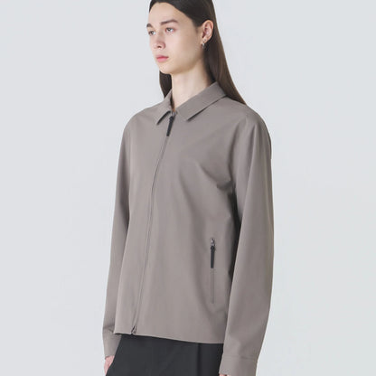 Hiking Patrol EDGE LT SOFTSHELL TECHNICAL SHIRT WALNUT 着用イメージ サイドシルエット フィット感