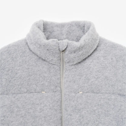 Hiking Patrol ELEMENT TEXTURE DOWN JACKET GREY 首元詳細