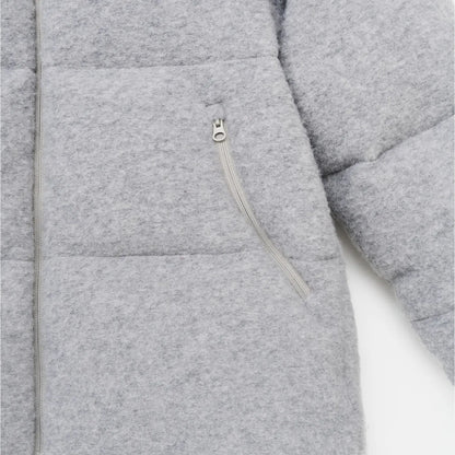 Hiking Patrol ELEMENT TEXTURE DOWN JACKET GREY ポケット部分詳細