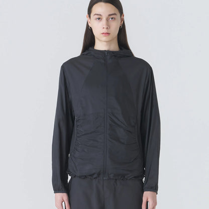 Hiking Patrol ORBIT LT TECHNICAL JACKET CHARCOAL BLACK フロントデザイン 長袖トップス 全体ビュー