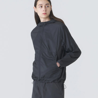 Hiking Patrol ORBIT LT TECHNICAL JACKET CHARCOAL BLACK サイドアングル シルエット