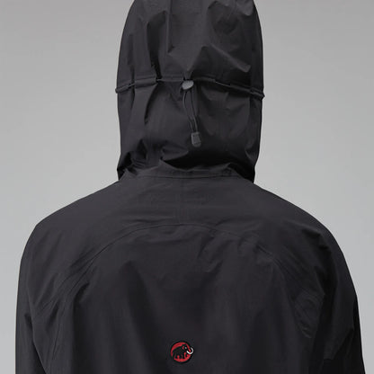 Hiking Patrol × MAMMUT HS HOODED JACKET BLACK 背面ディテール フードストッパー