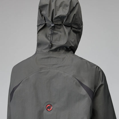 Hiking Patrol × MAMMUT HS HOODED JACKET GABBRO/BLACK 背面ディテール フードデザイン