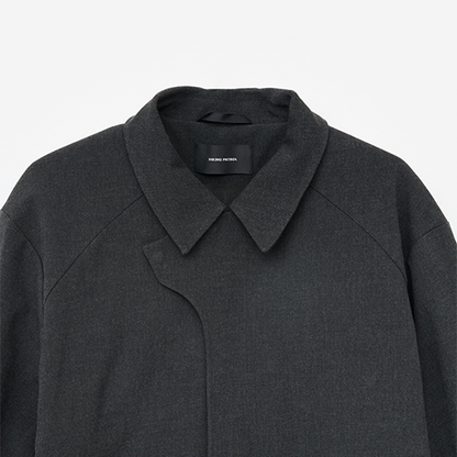 Hiking Patrol WAYPOINT TEXTURE JACKET DK GREY 首元詳細