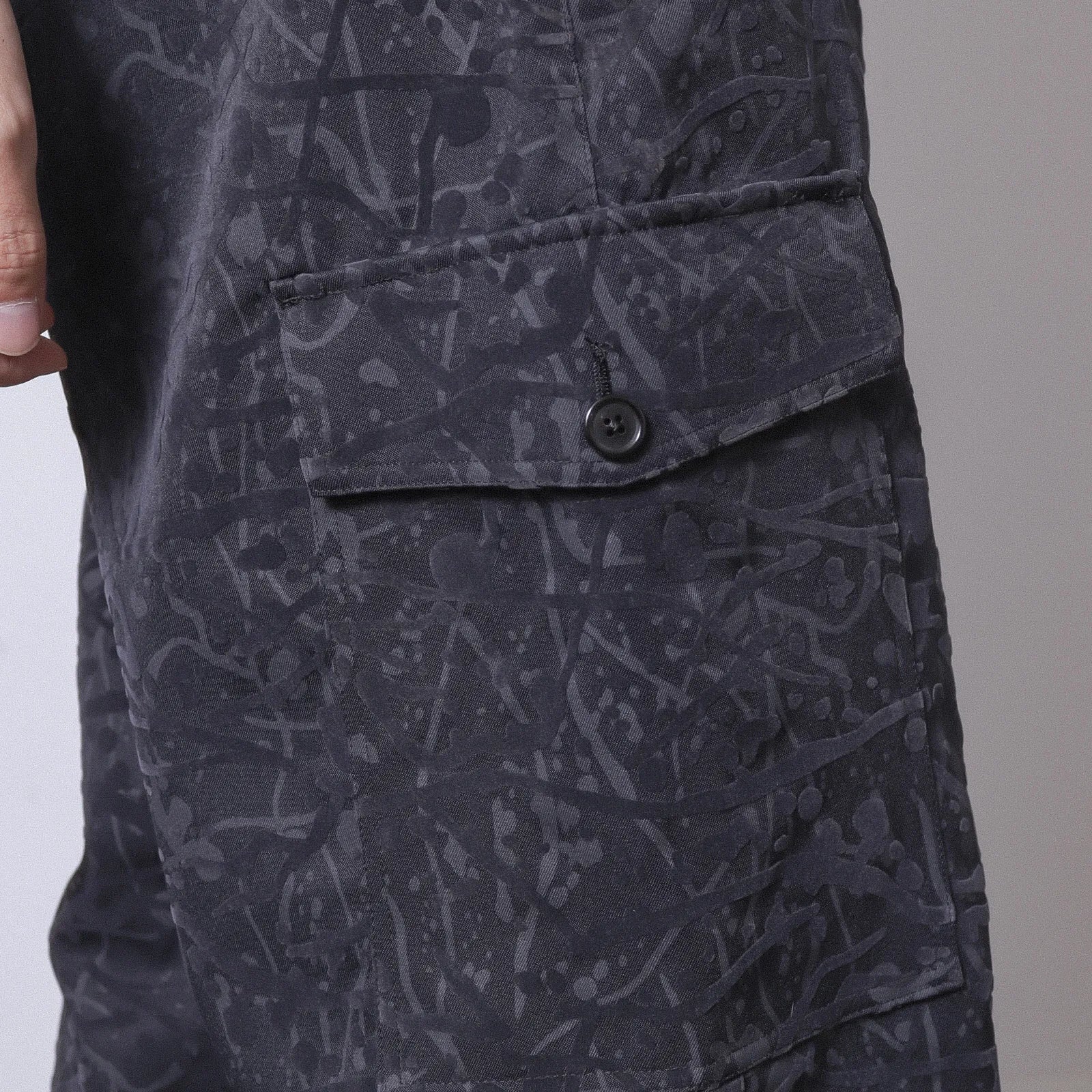 ENCOMING Work Easy Trouser Navy【WETR-NV】生地ディテール