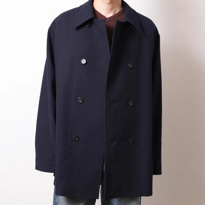 ENCOMING Doubled Middle Blouson Navy【DMBL-NV】着用イメージ　フロント
