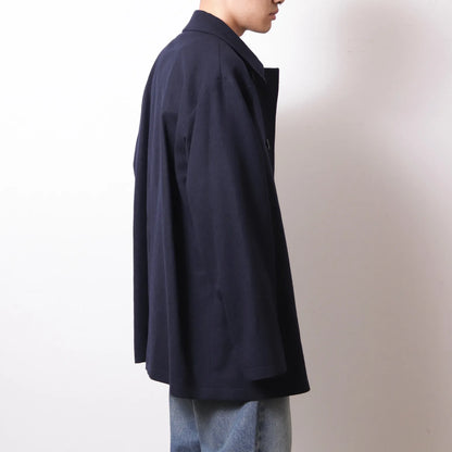 ENCOMING Doubled Middle Blouson Navy【DMBL-NV】着用イメージ　側面