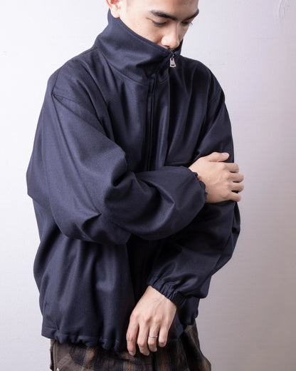 ENCOMING Front Zip Blouson Dark Navy 着用イメージ 正面