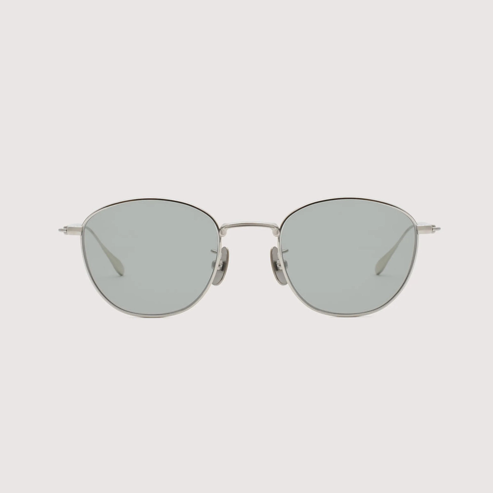 NOCHINO OPTICAL - KOUGETSU #2 PLUTINUM SILVER × GREY GREEN to D