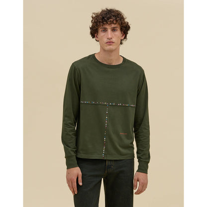 ECKHAUS LATTA LAPPED LONG SLEEVE GLIMMER [302-EL-PS26-G]