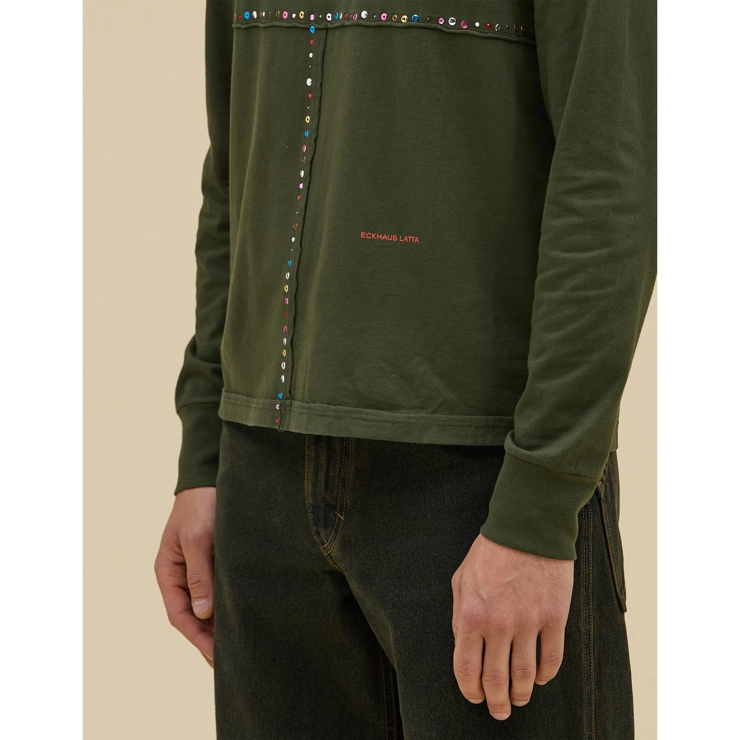 ECKHAUS LATTA LAPPED LONG SLEEVE GLIMMER [302-EL-PS26-G]