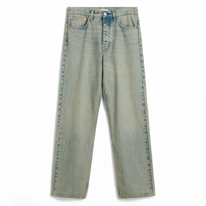 SUNFLOWER LOOSE DENIM Light Vintage Dust フロントデザイン デニム 全体ビュー