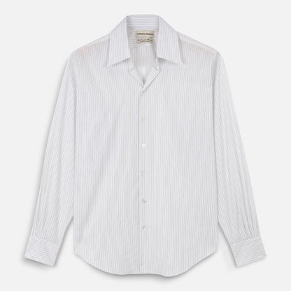 CAMISAS MANOLO - Off White Black Stripes Normal Shirt – STUDY