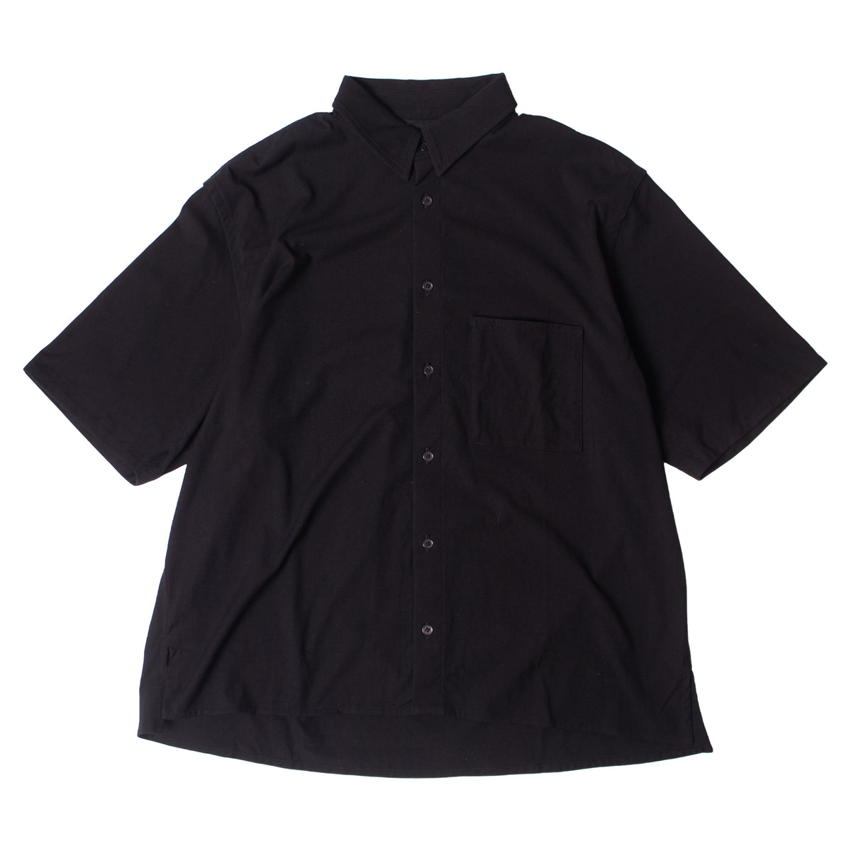 MAYKAM - TWIST COTTON JERSEY S/S SHIRT BLACK – STUDY SHOWROOM STORE
