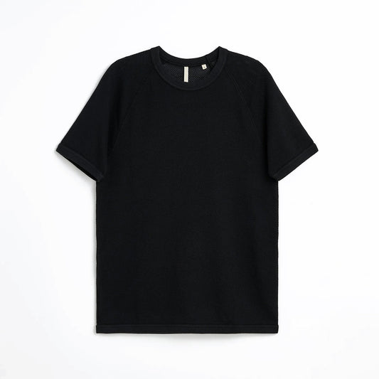 SUNFLOWER MESH RAGLAN TEE Black [2061] (N)