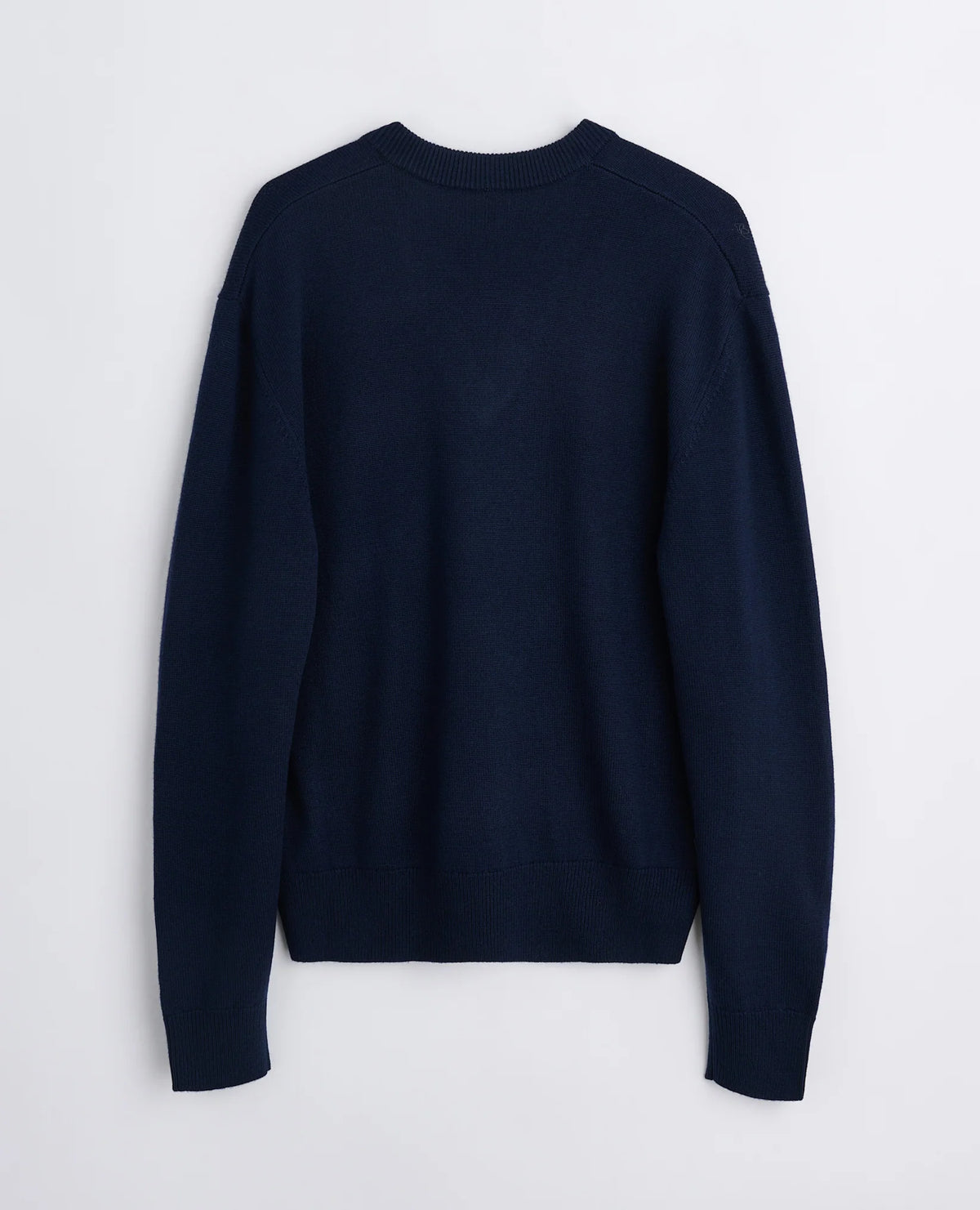 SUNFLOWER Moon Merino V Neck Navy 商品画像 背面