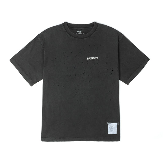 SATISFY MothTech™ T-Shirt Aged Black 正面