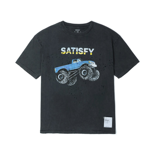 SATISFY MothTech™ T-Shirt Aged Black 正面