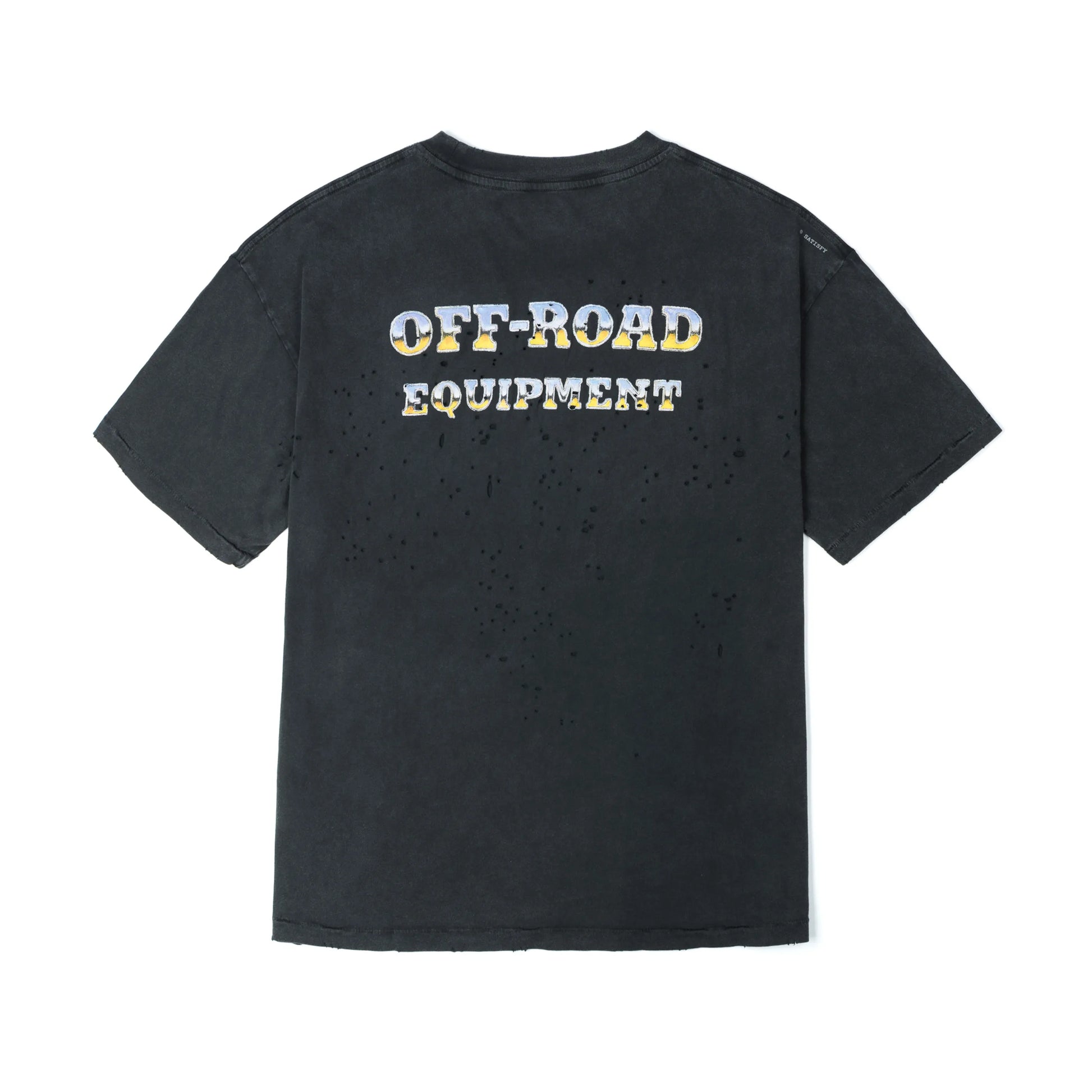 SATISFY MothTech™ T-Shirt Aged Black 背面