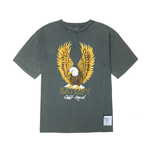 SATISFY MothTech™ T-Shirt Faded Black 正面