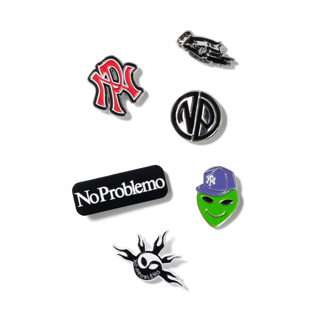No Problemo NP Pin Badges Set Multi【NP90100.06】(N) 商品写真