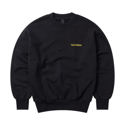 No Problemo Mini Problemo Embroidered Sweatshirt Black【NP20011.06】(N) 商品写真 正面