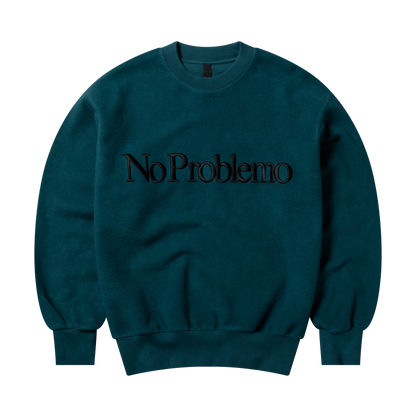 No Problemo Reverse Fleece Sweatshirt Teal【NP20013.06】(N) 商品写真 正面