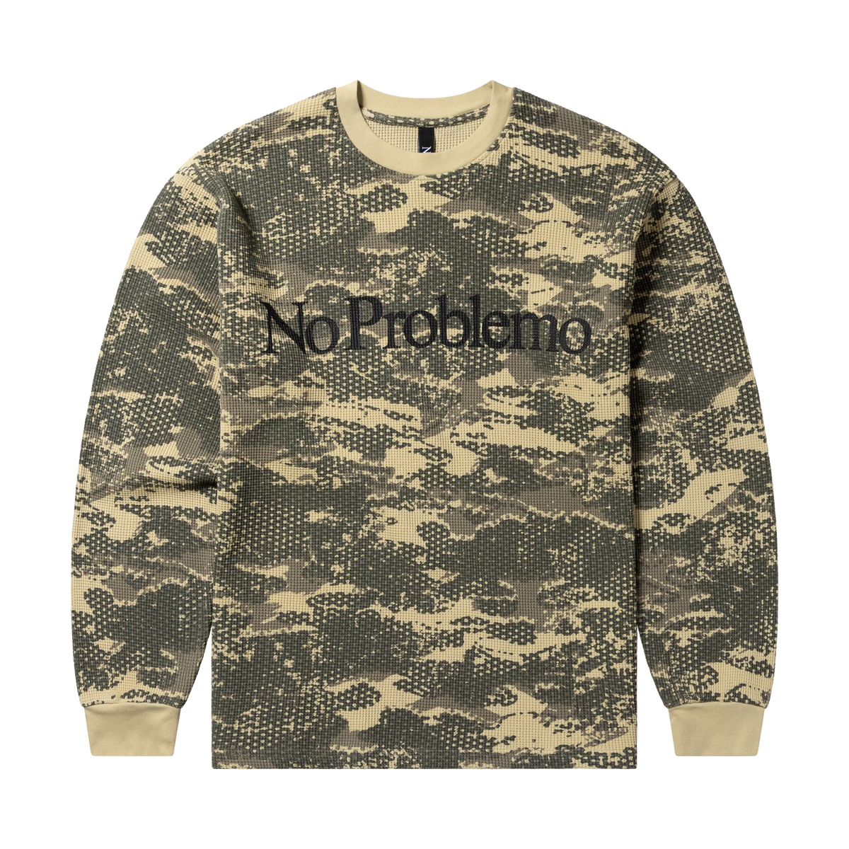 No Problemo Forest Waffle LS Tee Sand【NP40217.06】(N) 商品写真 正面