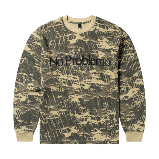 No Problemo Forest Waffle LS Tee Sand【NP40217.06】(N) 商品写真 正面