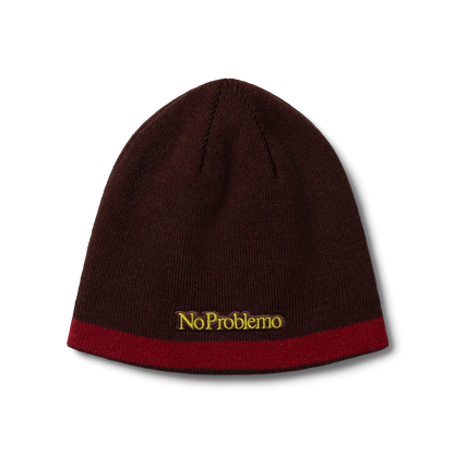 No Problemo NP Stripe Reversible Beanie Brown【NP90029.06】(N) 商品写真 正面