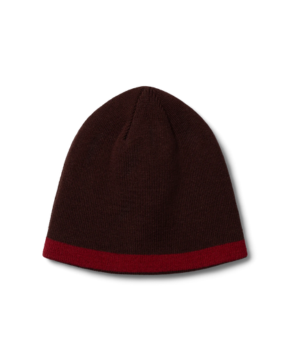 No Problemo NP Stripe Reversible Beanie Brown【NP90029.06】(N)