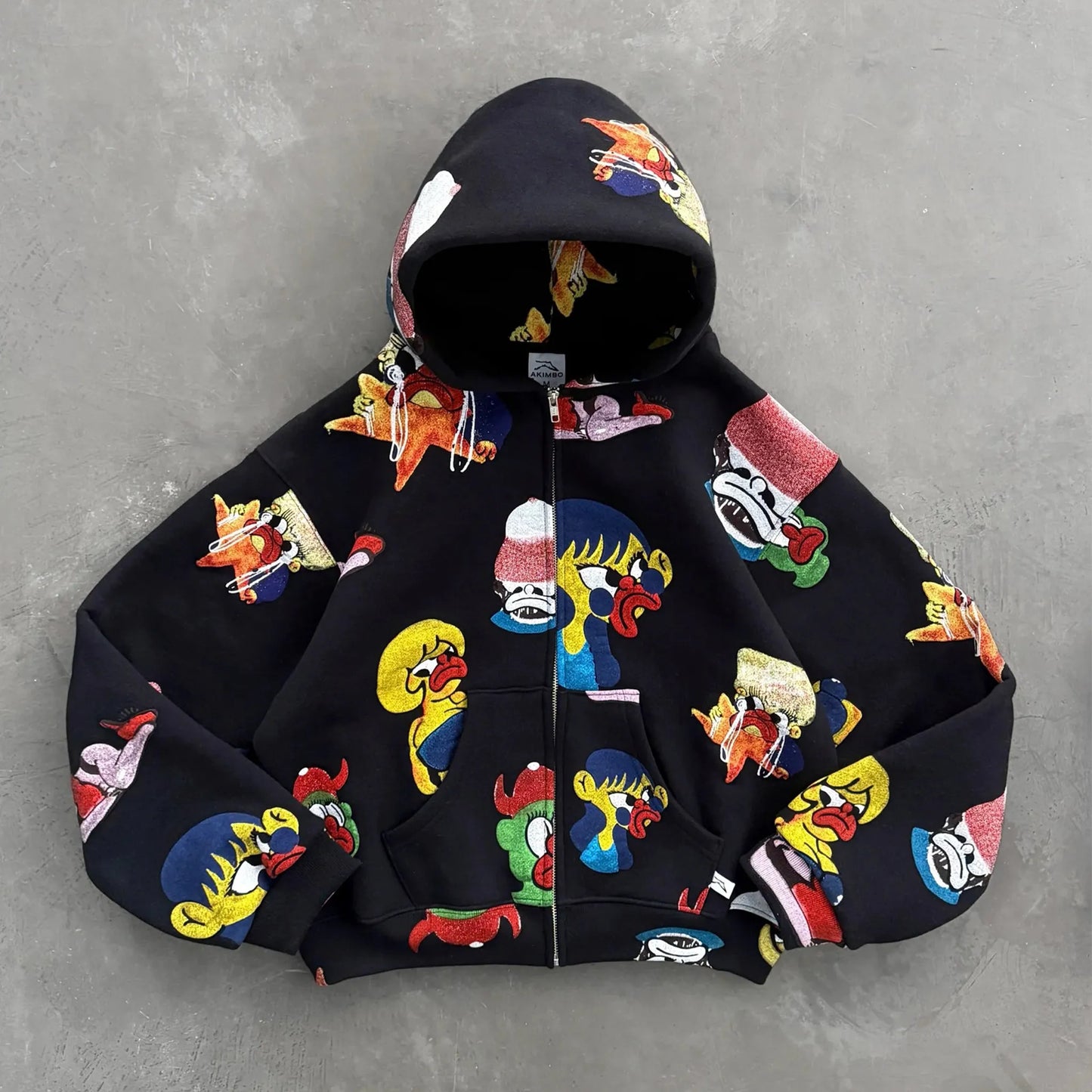 AKIMBO CLUB SLAWN NEIGHBORHOOD BLACK ZIP-UP