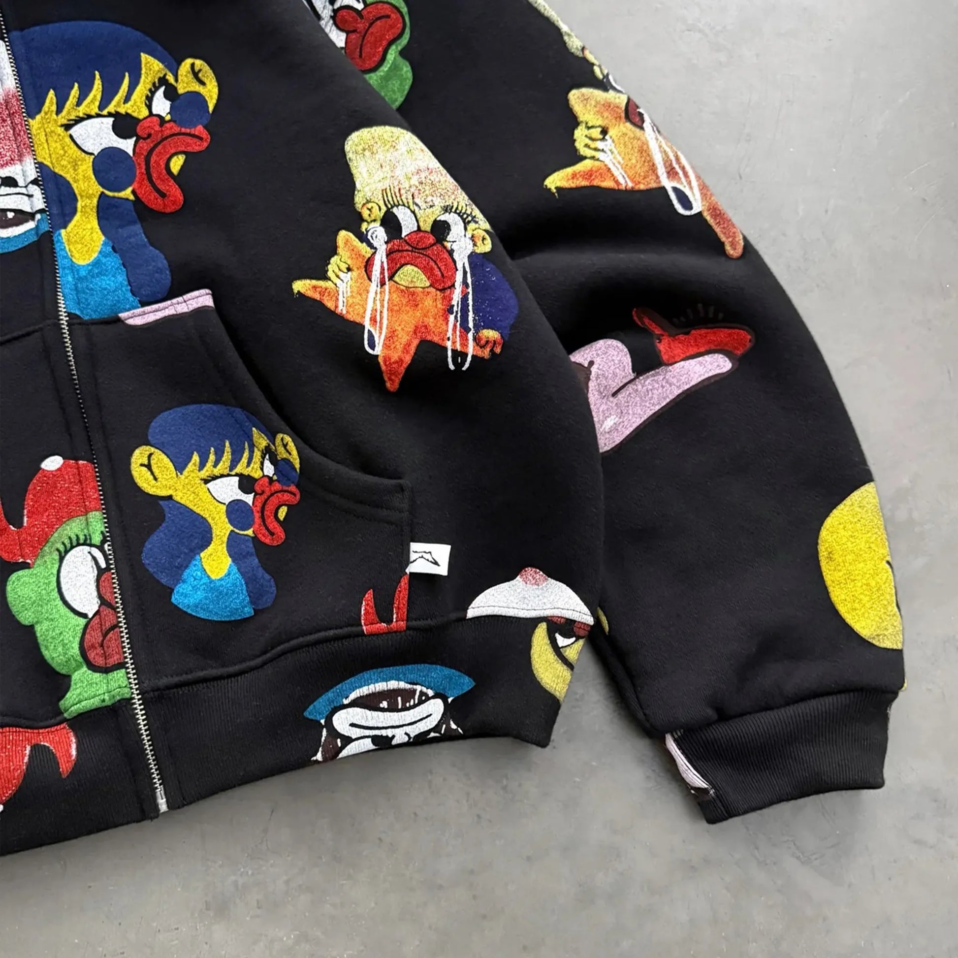 AKIMBO CLUB フーディ ブラック Sサイズ ユニセックス AKIMBO CLUB - SLAWN NEIGHBORHOOD BLACK ZIP-UP – STUDY SHOWROOM STORE