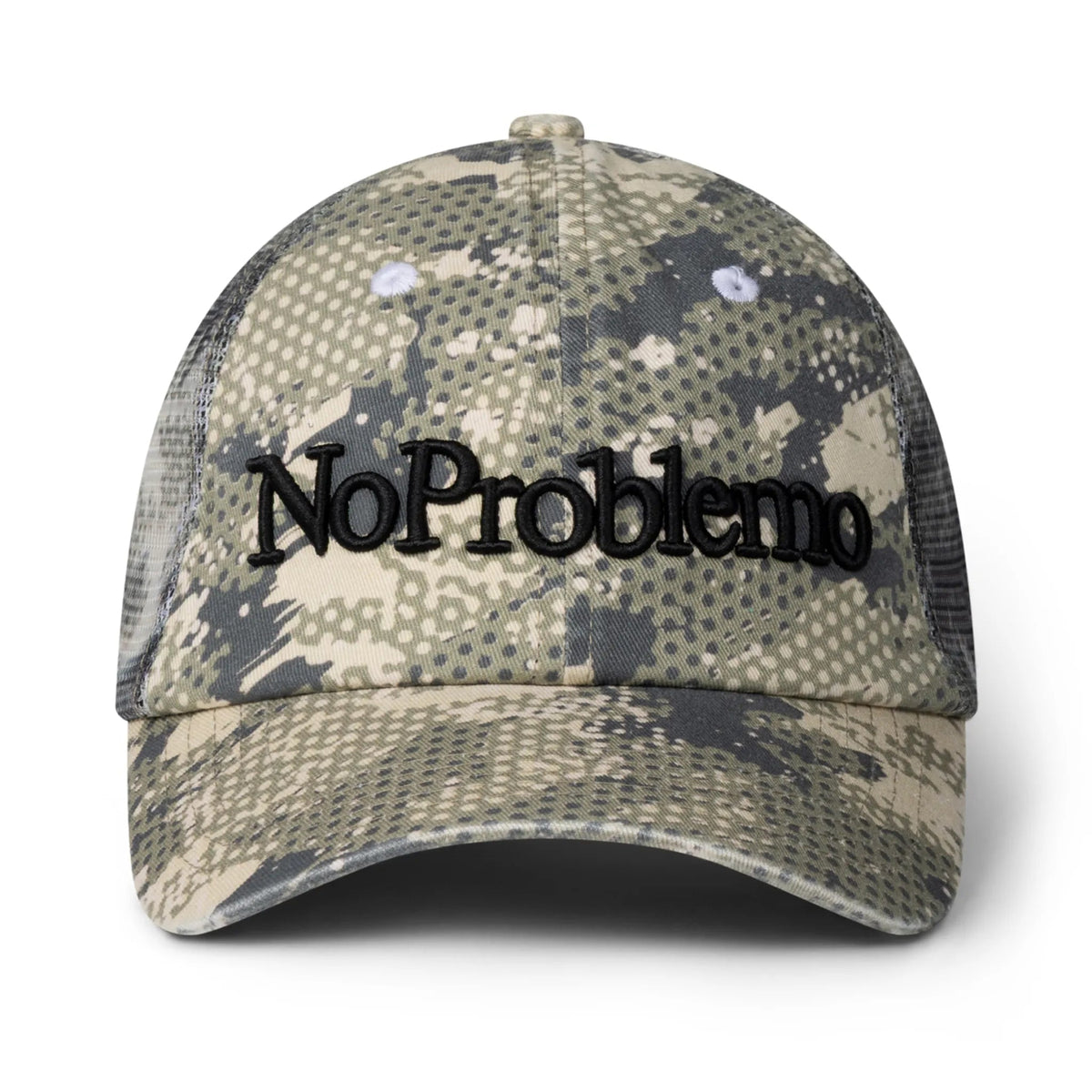 No Problemo Forest Trucker Cap Light Camo 商品画像 正面