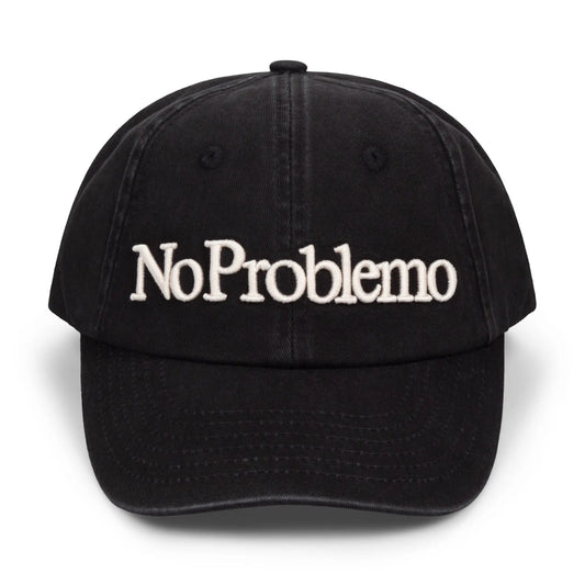 No Problemo No Problemo Cap Washed Black 商品画像 正面