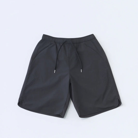 Hiking Patrol ORBIT LT TECHNICAL SHORTS CHARCOAL BLACK フロントデザイン ショートパンツ 全体ビュー