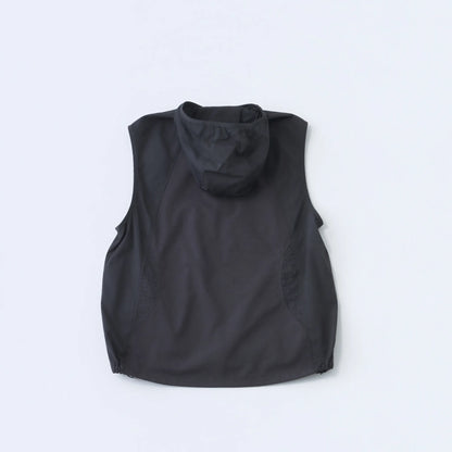 Hiking Patrol ORBIT LT TECHNICAL VEST CHARCOAL BLACK バックデザイン 背面シルエット
