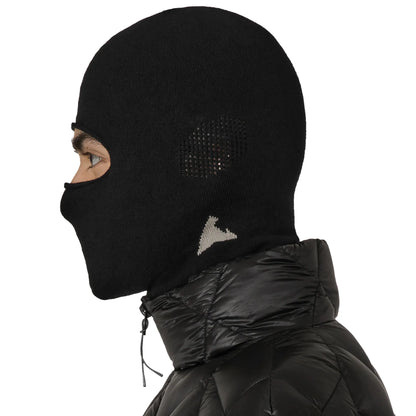 ROA OWL Seamless Biofil® Breathable Balaclava Black 着用画像 側面