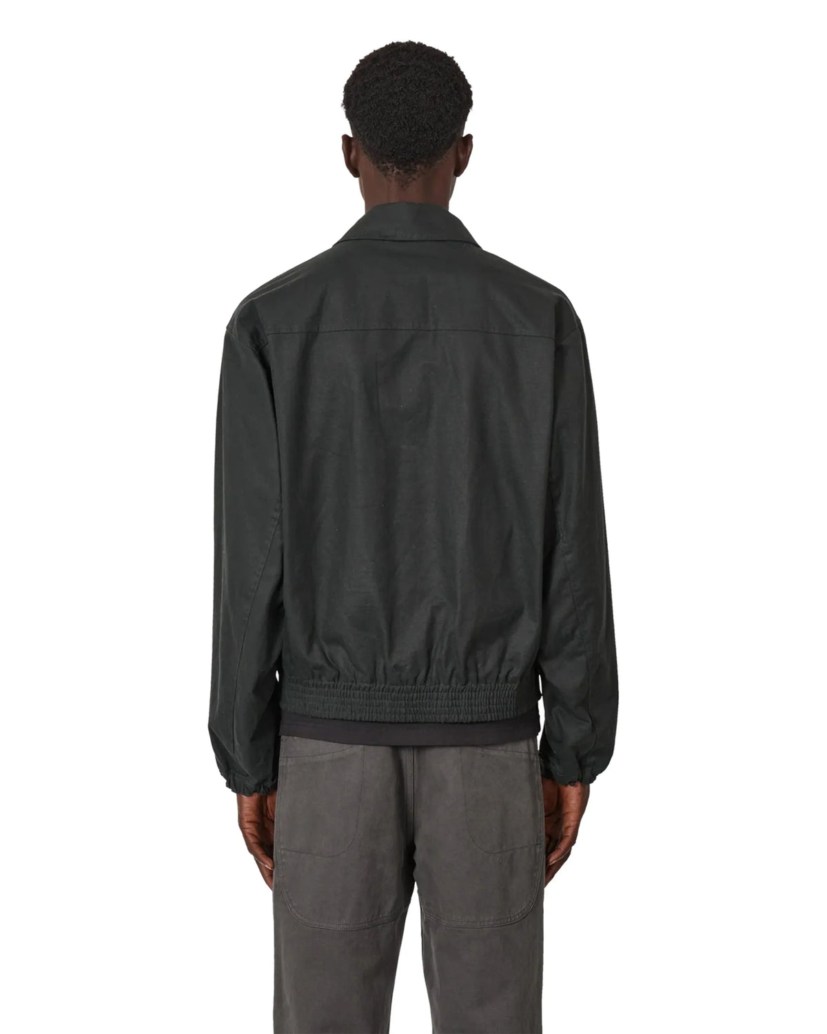 ROA PILOT Waxed Canvas Jacket Dark Green 着用イメージ 背面