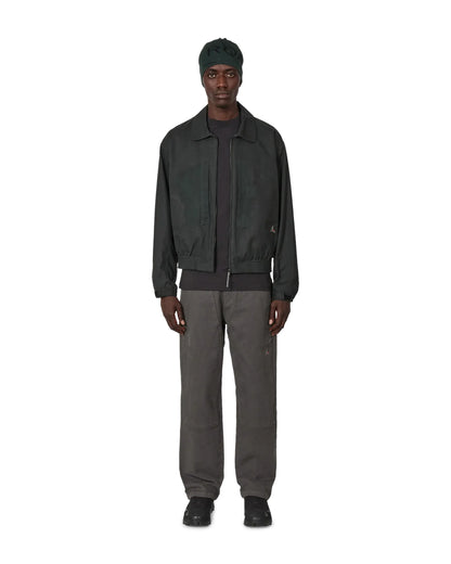 ROA PILOT Waxed Canvas Jacket Dark Green 全身スタイリング 正面