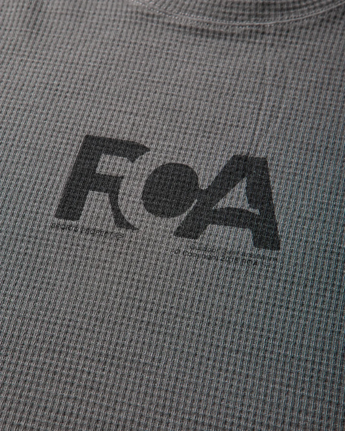 ROA ALTITUDE Waffle Long Sleeve Light Grey フロントグラフィック