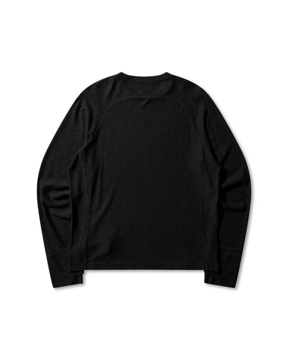 ROA ASHI Wool Tencel Baselayer Long Sleeve Black 商品画像 背面