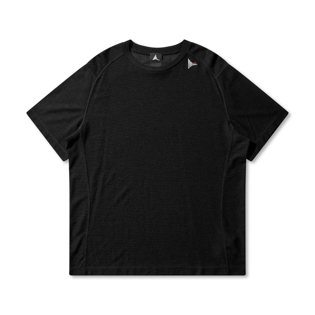 ROA ASHI Wool Tencel Baselayer Short Sleeve Black 商品画像 正面