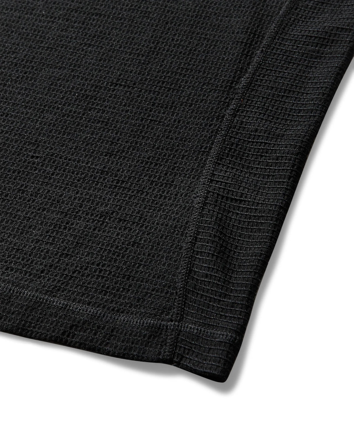 ROA ASHI Wool Tencel Baselayer Short Sleeve Black 生地詳細