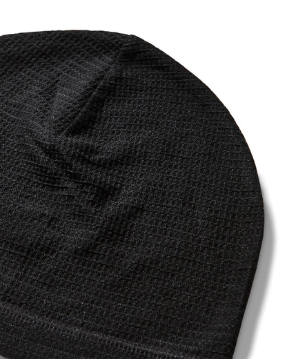 ROA ASHI Wool Tencel Beanie Black 生地詳細