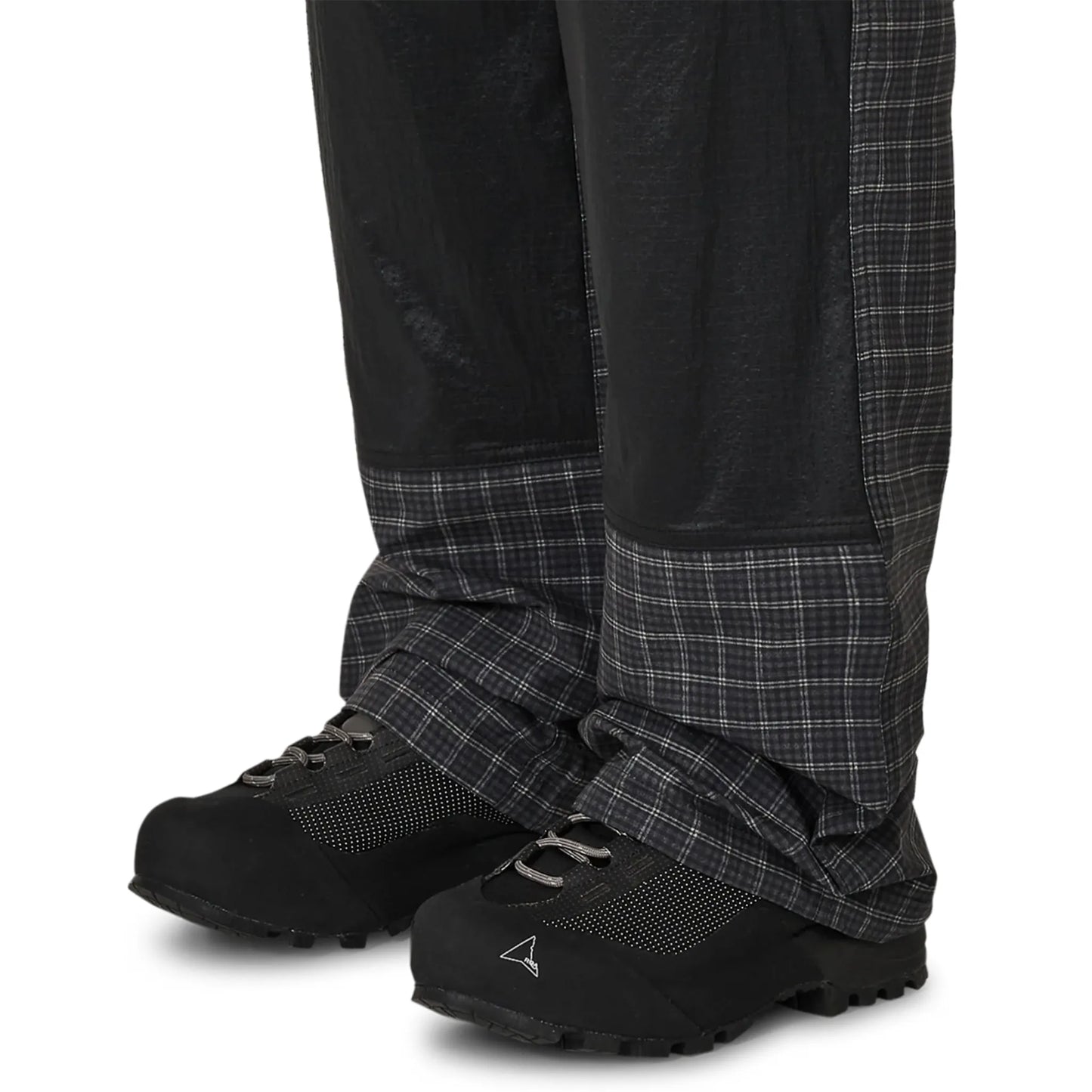 ROA Aair Floweave Printed Check Elasticated Waistband Pants Anthracite 裾ディテール